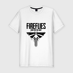 Футболка slim-fit Fireflies: Look for the Light, цвет: белый