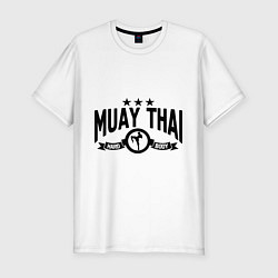 Футболка slim-fit Muay thai boxing, цвет: белый