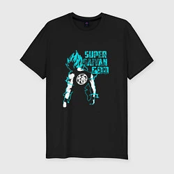 Мужская slim-футболка Super Saiyan God: Sky