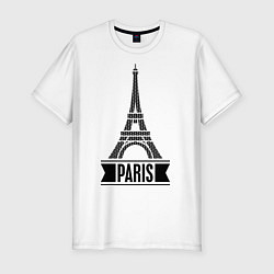 Футболка slim-fit Paris, цвет: белый