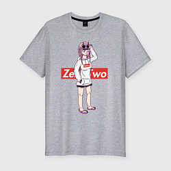 Футболка slim-fit Darling in the FranXX, цвет: меланж