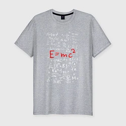 Мужская slim-футболка E=mc2