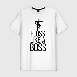 Футболка slim-fit Floss like a boss, цвет: белый