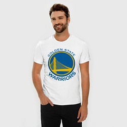 Футболка slim-fit Golden state Warriors, цвет: белый — фото 2