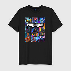 Футболка slim-fit Fortnite GTA, цвет: черный