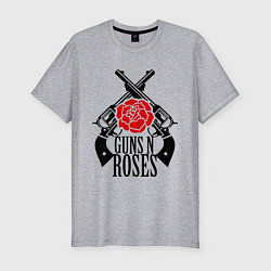 Футболка slim-fit Guns n Roses: guns, цвет: меланж