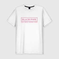 Мужская slim-футболка Black Pink: Girls