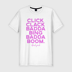 Мужская slim-футболка Click Clack Black Pink