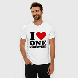 Футболка slim-fit I love one direction, цвет: белый — фото 2