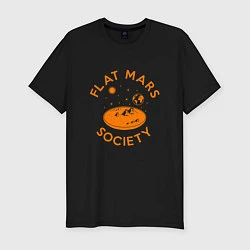 Мужская slim-футболка Flat Mars Society