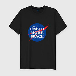 Футболка slim-fit I need more space, цвет: черный