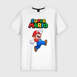 Мужская slim-футболка Super Mario