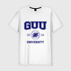 Футболка slim-fit GUU University, цвет: белый