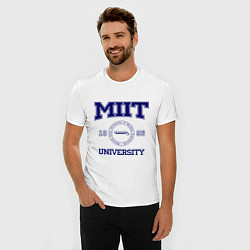 Футболка slim-fit MIIT University, цвет: белый — фото 2