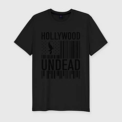 Футболка slim-fit Hollywood Undead: flag, цвет: черный