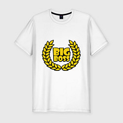 Футболка slim-fit Big Boss Лавры, цвет: белый