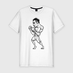Мужская slim-футболка Tony Ferguson art