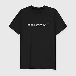 Мужская slim-футболка SpaceX