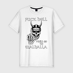 Мужская slim-футболка Go to walhalla