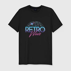Мужская slim-футболка Retrowave Spacetraveling
