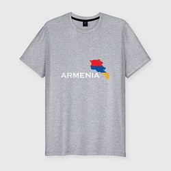 Футболка slim-fit Армения, цвет: меланж