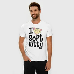 Футболка slim-fit I soft kitty, цвет: белый — фото 2