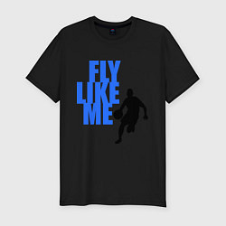 Мужская slim-футболка Fly like me