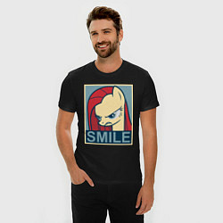 Футболка slim-fit MLP: Smile, цвет: черный — фото 2