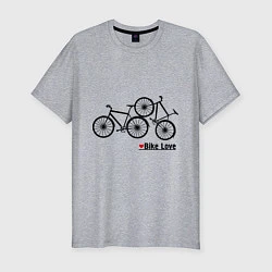 Мужская slim-футболка Bike Love