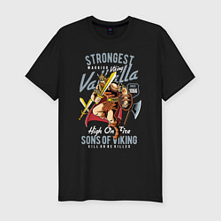 Футболка slim-fit Strongest Viking, цвет: черный