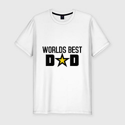 Мужская slim-футболка Worlds Best Dad