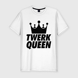 Мужская slim-футболка Twerk Queen
