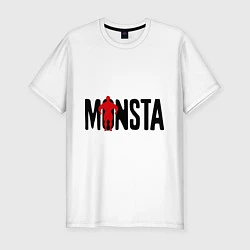 Футболка slim-fit Monsta, цвет: белый