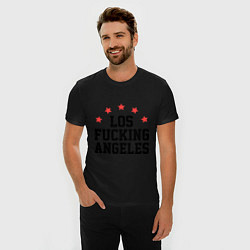 Футболка slim-fit Los Fucking Angeles, цвет: черный — фото 2