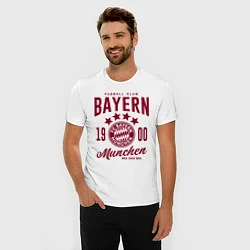 Футболка slim-fit Bayern Munchen 1900, цвет: белый — фото 2