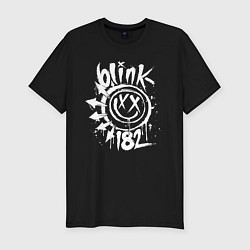 Мужская slim-футболка Blink-182: Smile