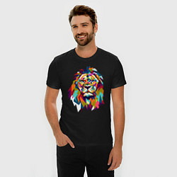 Футболка slim-fit Lion Art, цвет: черный — фото 2