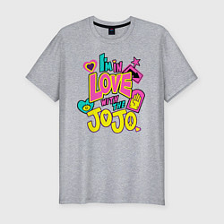 Мужская slim-футболка Love JoJo