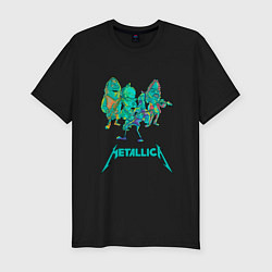 Футболка slim-fit Metallica: Green Neon, цвет: черный