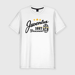 Футболка slim-fit Juventus 1897, цвет: белый