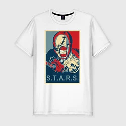 Мужская slim-футболка STARS