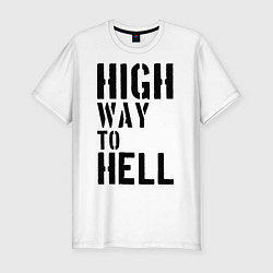 Футболка slim-fit High way to hell, цвет: белый