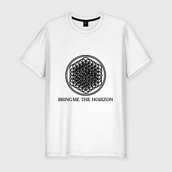 Мужская slim-футболка Bring me the horizon