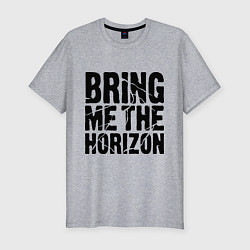 Мужская slim-футболка Bring me the horizon