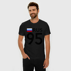 Футболка slim-fit RUS 95, цвет: черный — фото 2