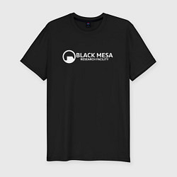 Мужская slim-футболка Black Mesa: Research Facility