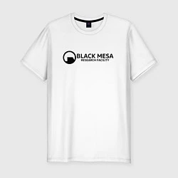 Футболка slim-fit Black Mesa: Research Facility, цвет: белый