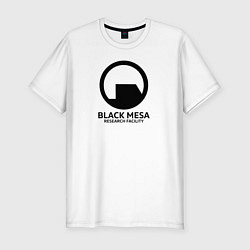 Мужская slim-футболка Black Mesa: Research Facility