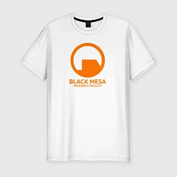 Футболка slim-fit Black Mesa: Research Facility, цвет: белый