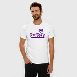 Футболка slim-fit Twitch, цвет: белый — фото 2